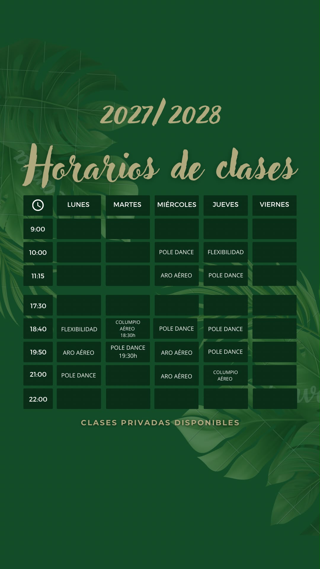 Horarios